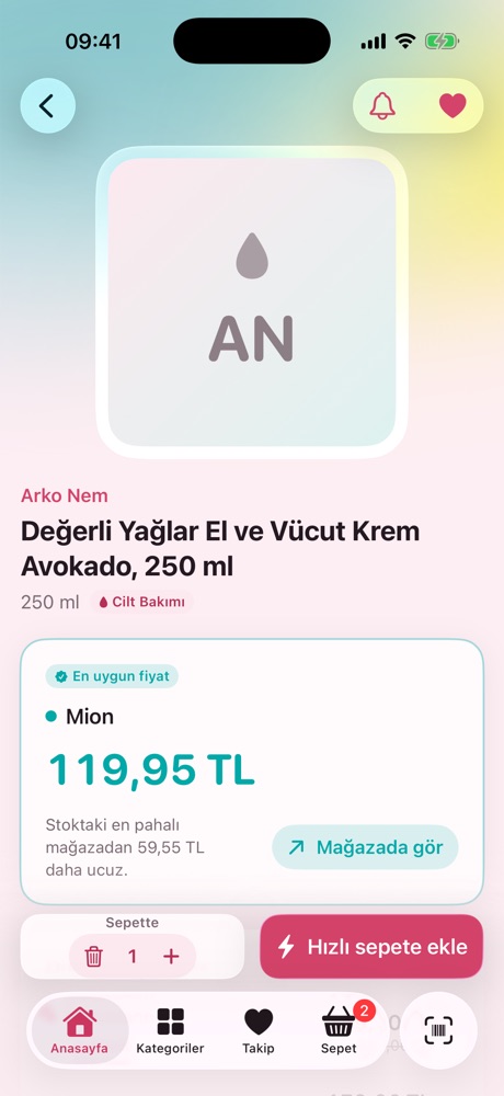 3. En ucuz mağaza en üstte
